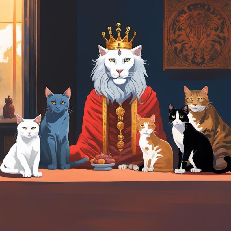 7098_a meeting with the king of the cats text, watermar_sd_xl_base_1.0.safetensors.png